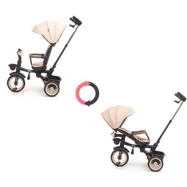 Luxury children s tricycle with lighting Milly Mally Twinkle beige 8