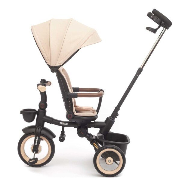 Luxury children s tricycle with lighting Milly Mally Twinkle beige 2