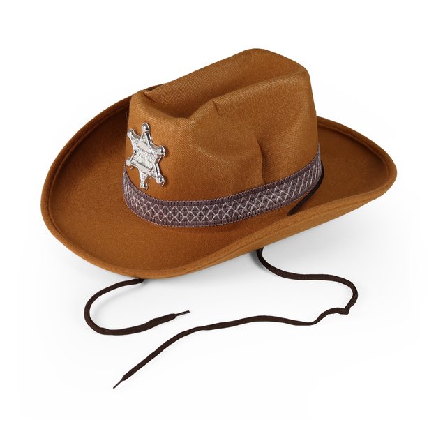 Children cowboy hat with star - a bit deformed