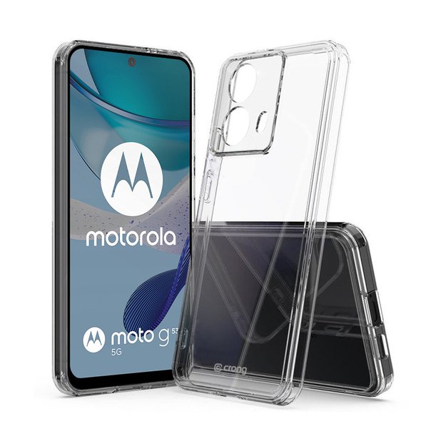 Crong Crystal Shield Cover – Motorola Moto G53 dėklas (skaidrus)