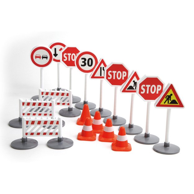 the traffic signs 16cm in bag