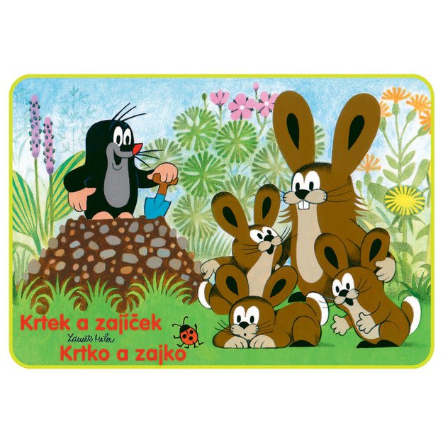 the Mole and bunny coloring pages A5