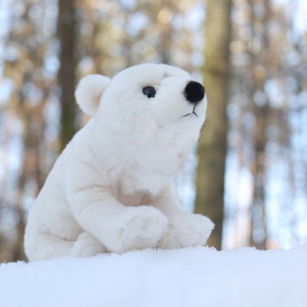 Plush polar bear 22 cm ECO-FRIENDLY