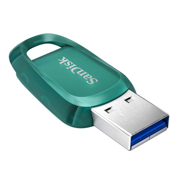 „SanDisk Ultra Eco“ – 128 GB USB 3.2 Gen 1 „Flash Drive“ 100 MB/s 34