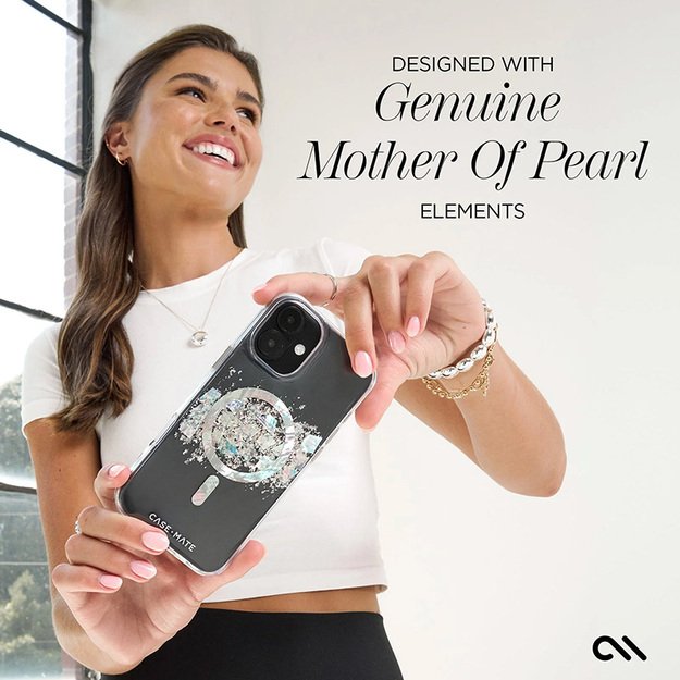 Case-Mate Karat MagSafe – iPhone 16 skirtas dėklas su perlų įdėklu (perlų prisilietimas) 26