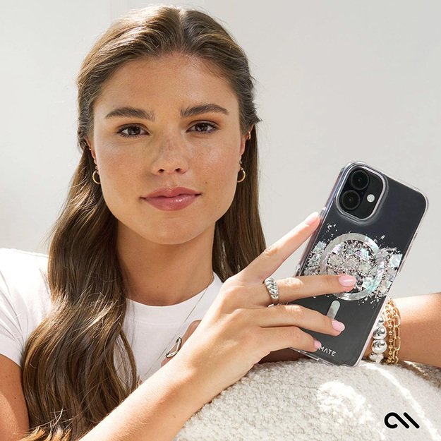 Case-Mate Karat MagSafe – iPhone 16 skirtas dėklas su perlų įdėklu (perlų prisilietimas) 29