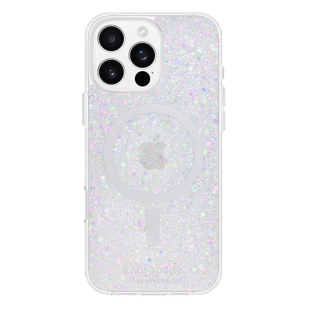 Kate Spade New York Protective MagSafe – dėklas, skirtas iPhone 16 Pro Max (Chunky Glitter)