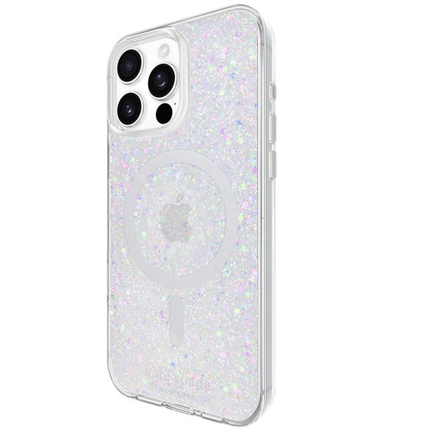 Kate Spade New York Protective MagSafe – dėklas, skirtas iPhone 16 Pro Max (Chunky Glitter)