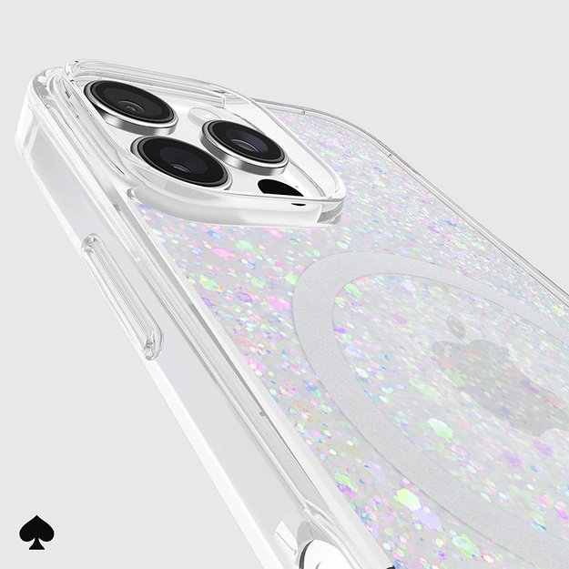 Kate Spade New York Protective MagSafe – dėklas, skirtas iPhone 16 Pro Max (Chunky Glitter) 15