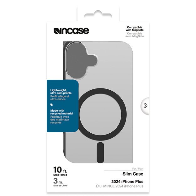 Incase Slim Case MagSafe – iPhone 16 Plus dėklas (juodas)