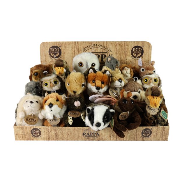 Plush forest animals display ECO-F.