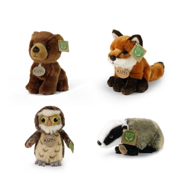 Plush forest animals display ECO-F.