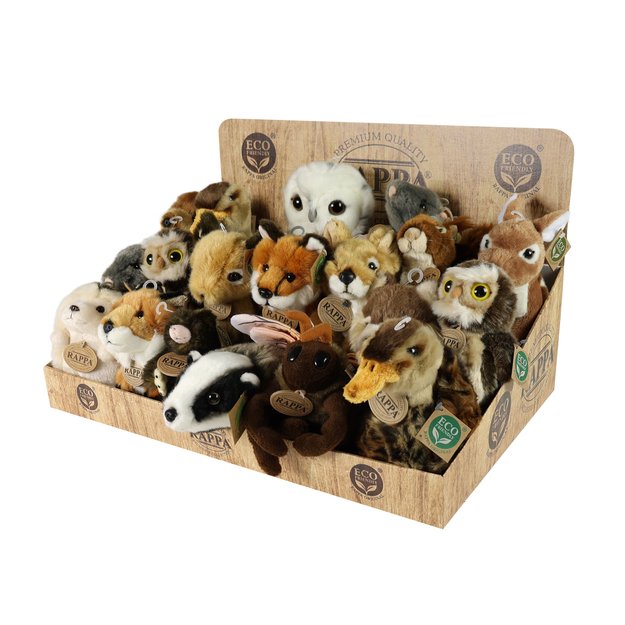 Plush forest animals display ECO-F.