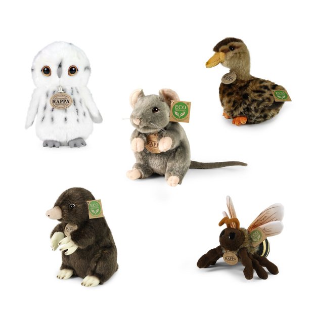 Plush forest animals display ECO-F.