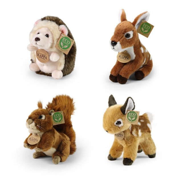 Plush forest animals display ECO-F.