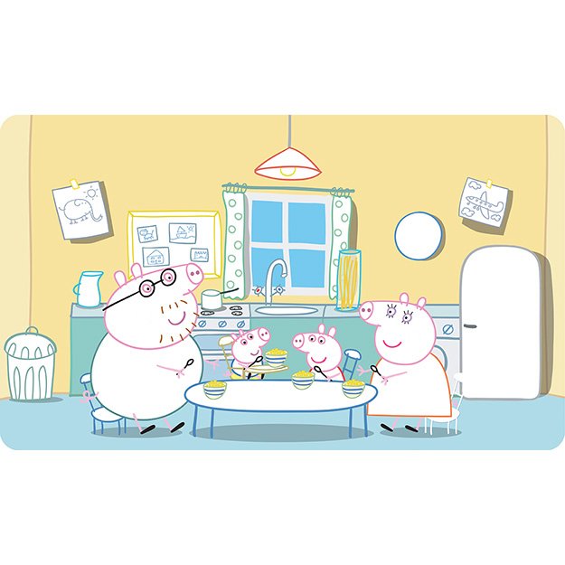 Paint with water again and again Peppa Pig