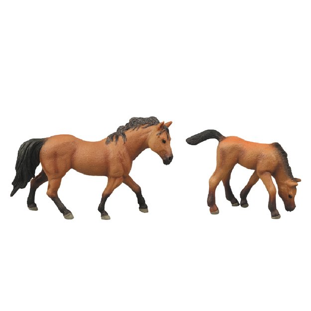 Horse set 2 pcs with fence