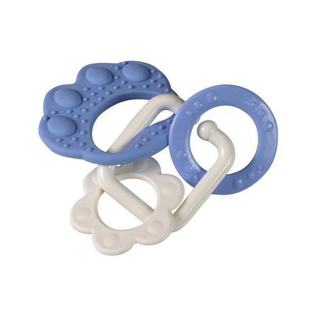 Bear paw blue teether