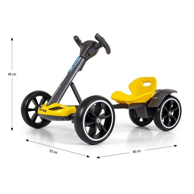 Electric go-kart GOKART BOLT Milly Mally yellow
