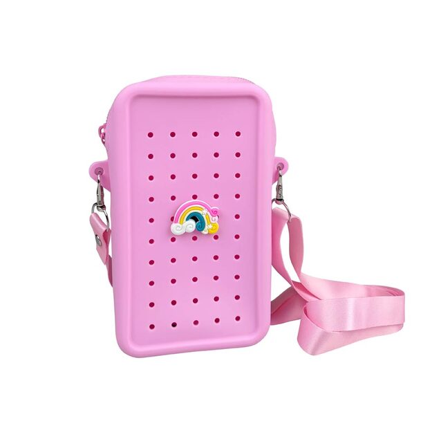 Gifty - Silicone crossbody bag pink