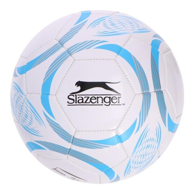 Slazenger - 32-panel training football size 5 (white/blue)