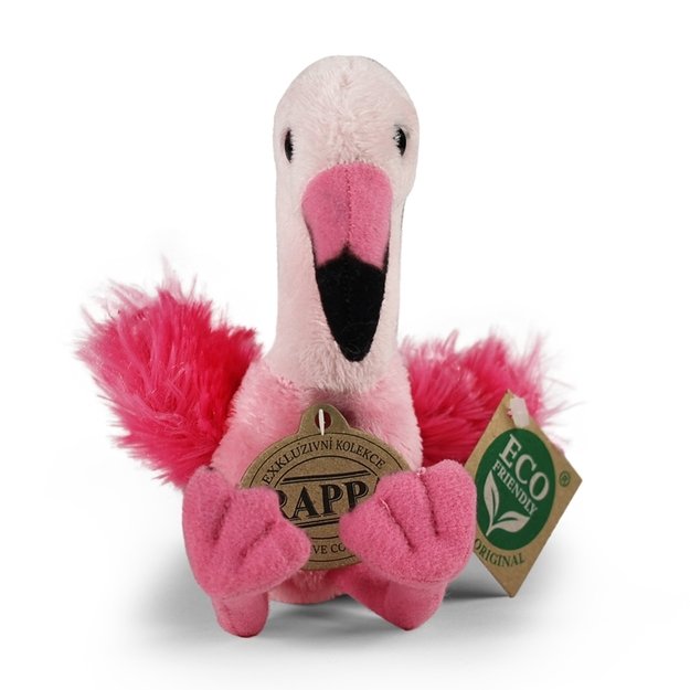Rappa - Plush realistic flamingo stuffed animal 15 cm Eco-Friendly