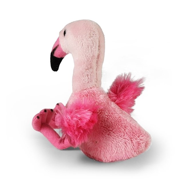 Rappa - Plush realistic flamingo stuffed animal 15 cm Eco-Friendly
