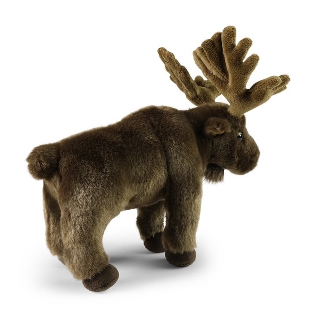 Rappa - Plush realistic moose mascot 24 cm Eco-Friendly