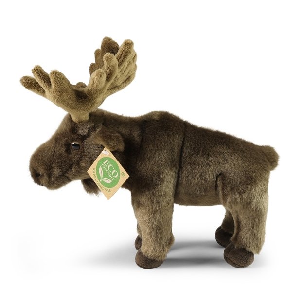 Rappa - Plush realistic moose mascot 24 cm Eco-Friendly