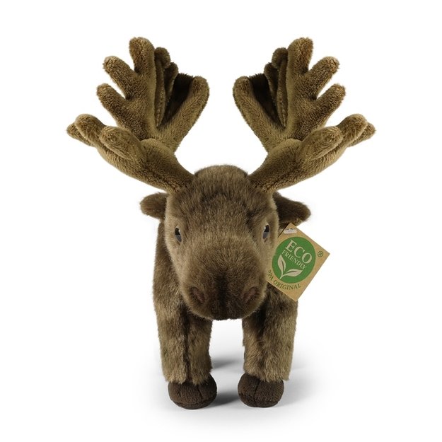 Rappa - Plush realistic moose mascot 24 cm Eco-Friendly