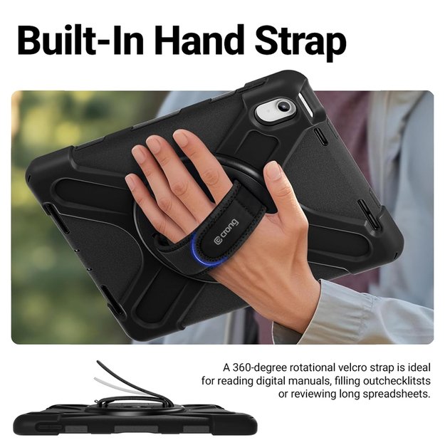 Crong Defender Plus &ndash; Rugged case for Xiaomi Pad 8 / 8 Pro / Pad 7 / 7 Pro 11.2  (Black)