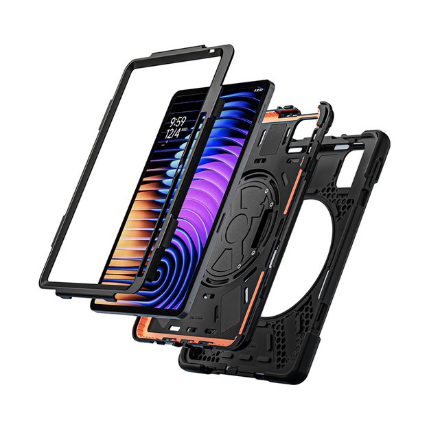Crong Defender Plus &ndash; Rugged case for Xiaomi Pad 8 / 8 Pro / Pad 7 / 7 Pro 11.2  (Black)
