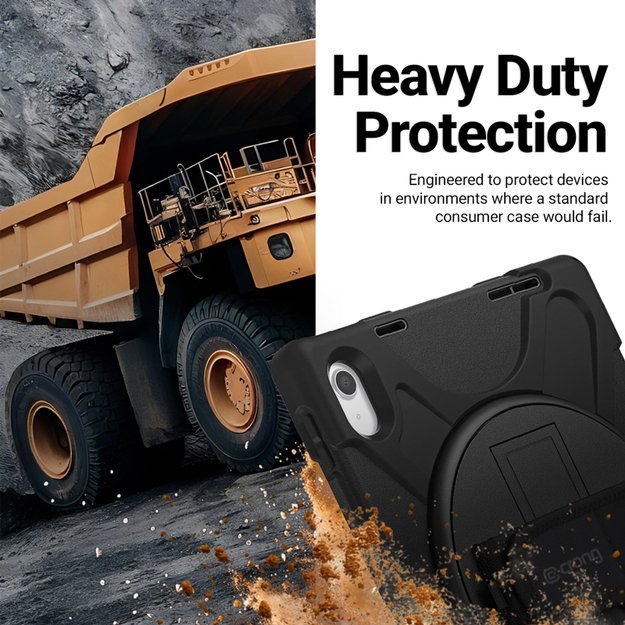 Crong Defender Plus &ndash; Rugged case for Xiaomi Pad 8 / 8 Pro / Pad 7 / 7 Pro 11.2  (Black)
