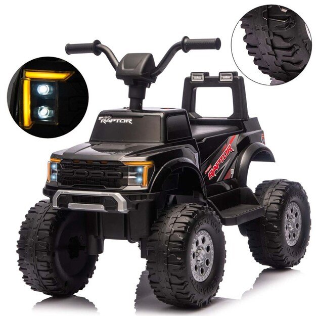Ford F-150 Raptor Milly Mally Electric Ride-On Car black