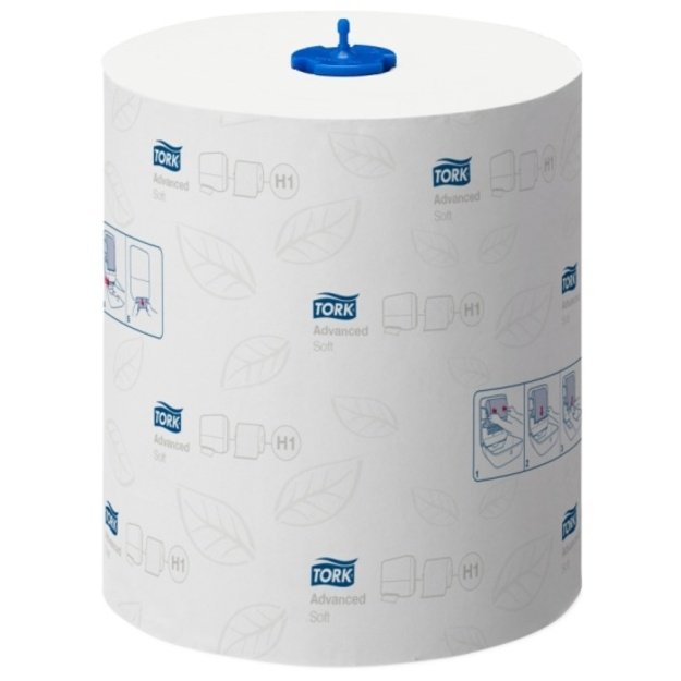 Popieriniai rank&scaron;luosčiai TORK Advanced H1 balti, 2 sl., 150m, 612 servetėlių  