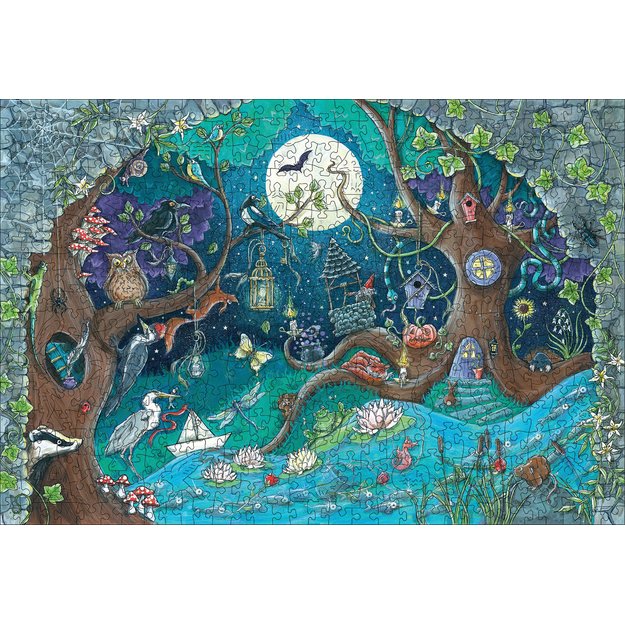 Ravensburger Wooden Puzzle 500 pc Fantasy Forest