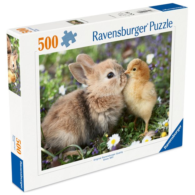 Ravensburger Puzzle 500 Pieces: Rabbit And Chick