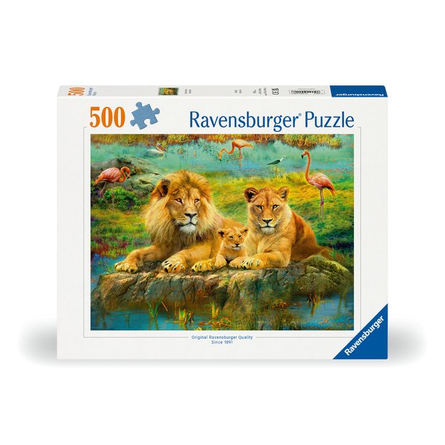 Ravensburger Puzzle 500pc Lions In The Savanna 