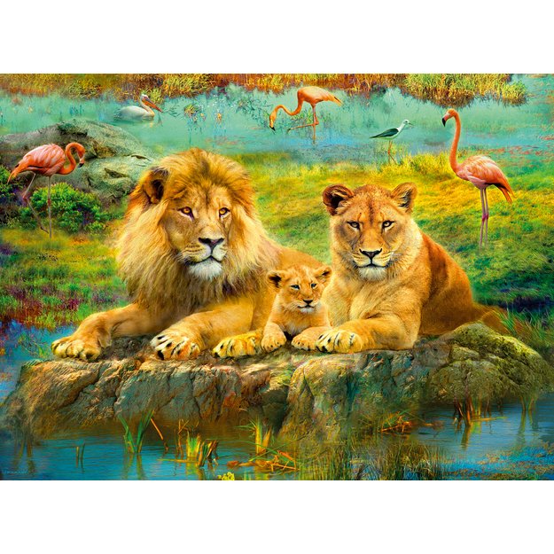 Ravensburger Puzzle 500pc Lions In The Savanna 
