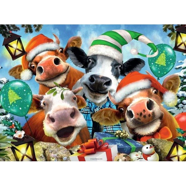 Ravensburger Puzzle 500 pc Merry Christmas Animals