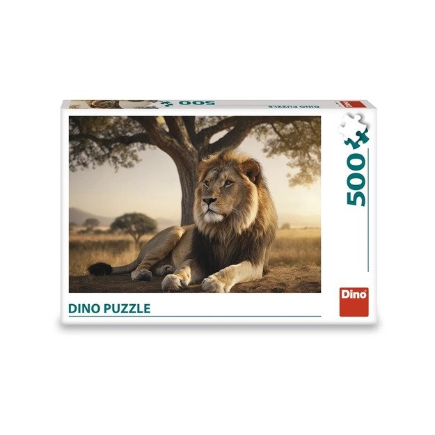 Dino Puzzle 500 Pieces: Resting Lion