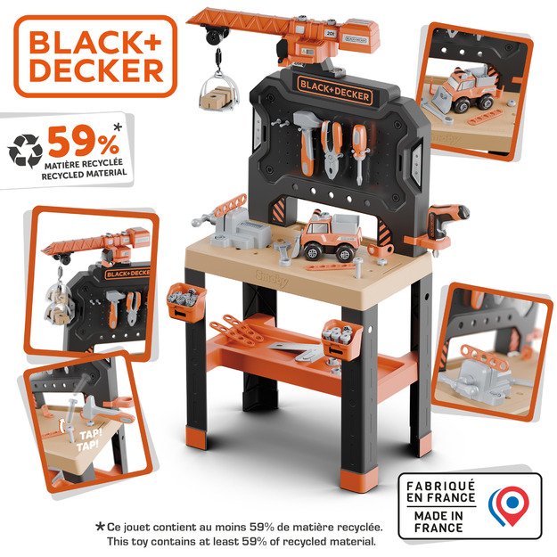 Smoby B&D Bricolo Builder Workbench  87 Pieces