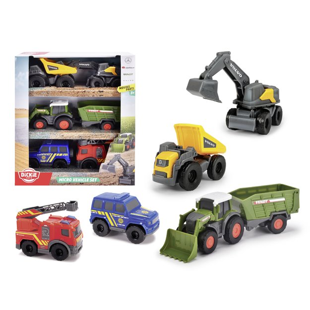 Dickie Toys Micro Toy Cars Set- 5 different
