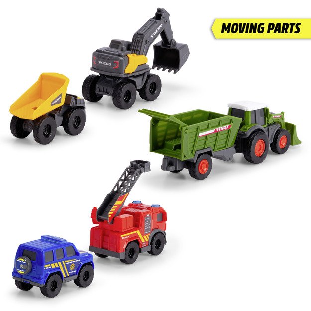 Dickie Toys Micro Toy Cars Set- 5 different