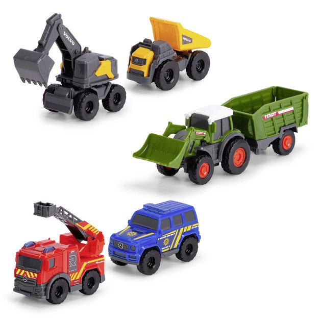 Dickie Toys Micro Toy Cars Set- 5 different