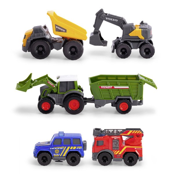 Dickie Toys Micro Toy Cars Set- 5 different