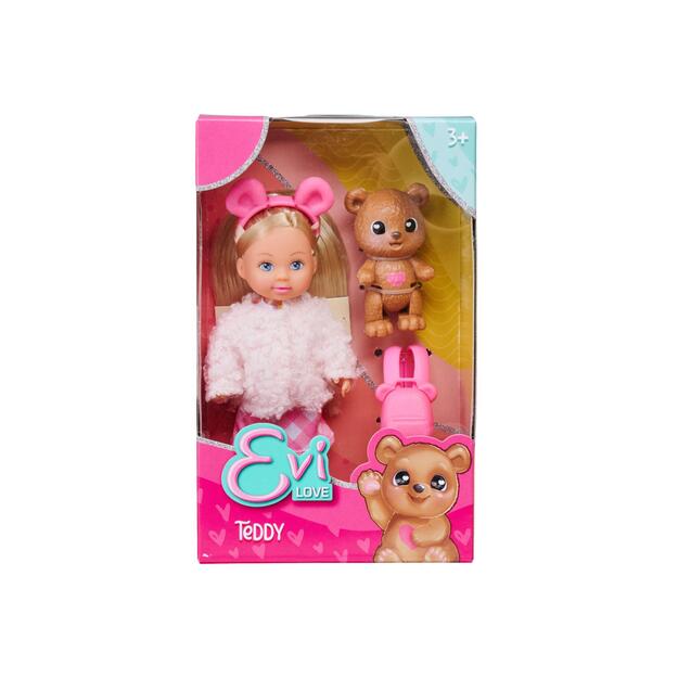 Simba Doll Evi Love With Teddy Bear