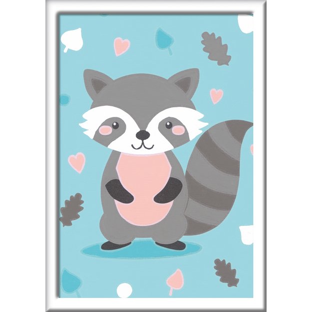 Ravensburger Paint by Numbers Cute Raccoon