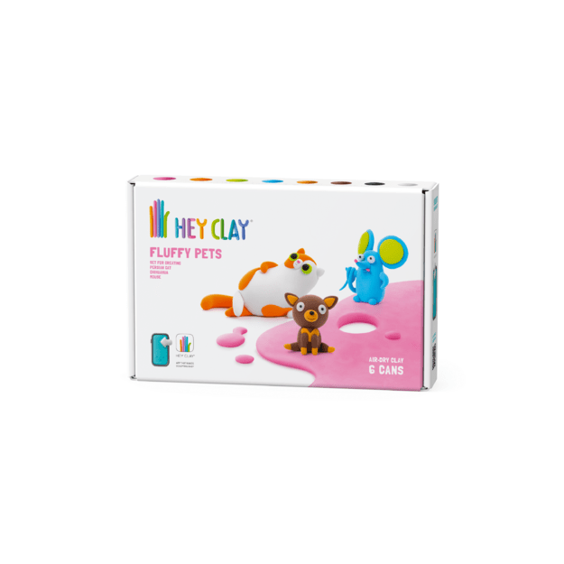 HEY CLAY Modeling Clay Furry Animals 6 pc