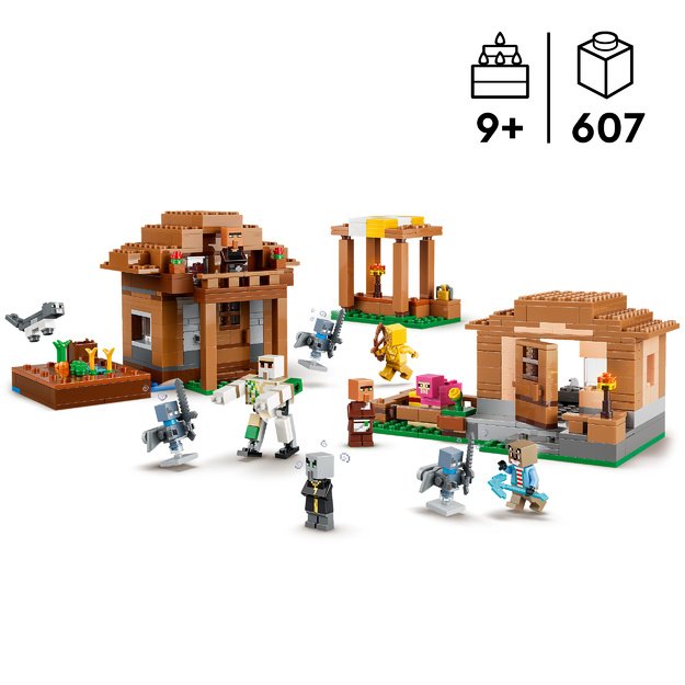 LEGO Minecraft Evoker Village Attack
